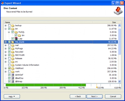 DiskInternals Data Recovery Software CD burning (picture 3)